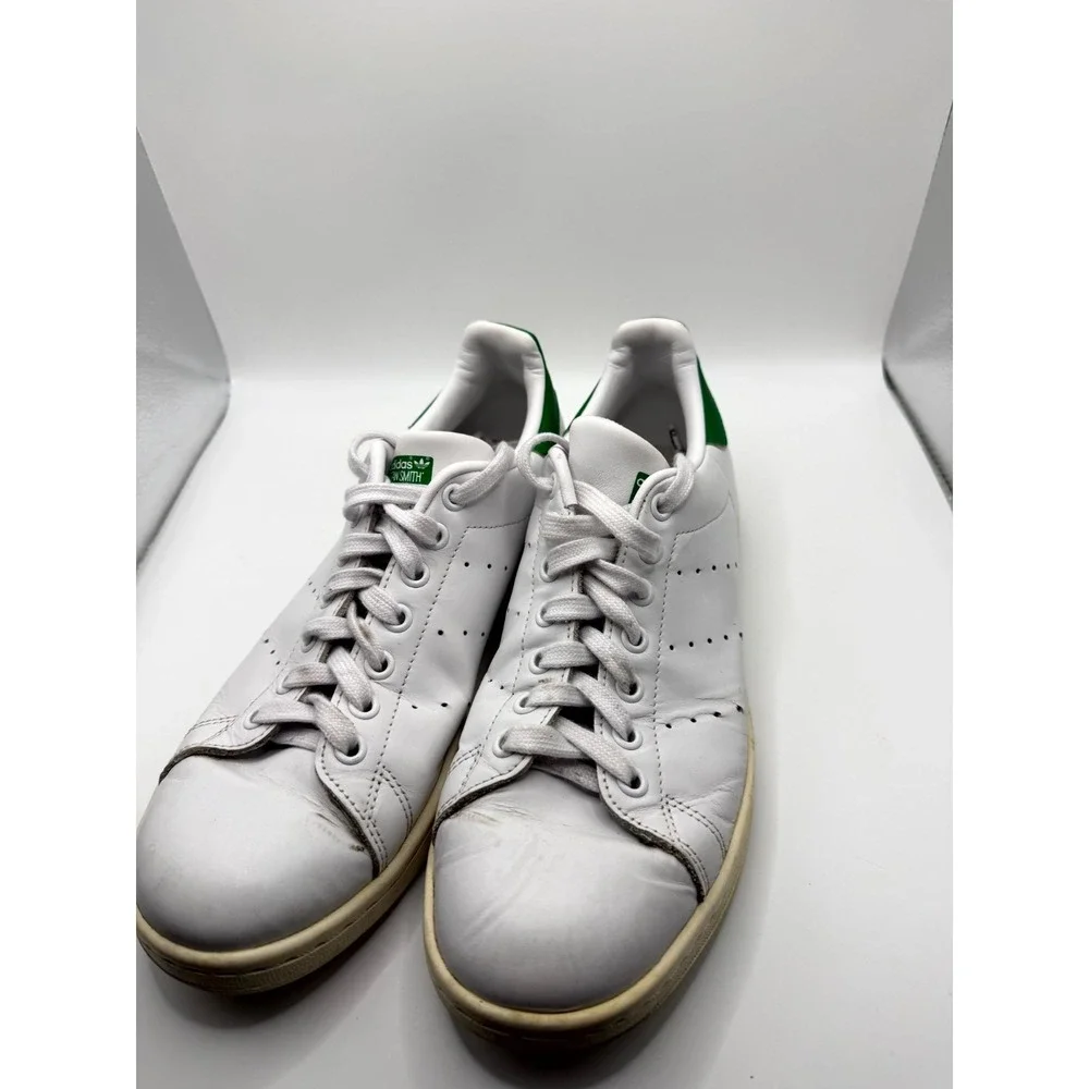 Adidas Stan‎ Smith M20324 Mens 8 Sneaker Cloud White Green Leather Tennis Shoes